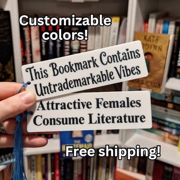 Customizable Bookmark: Personalized Bookish Gifts