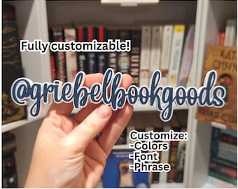 Customizable Bookshelf Sign: Personalized Home Library Decor