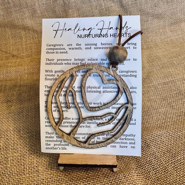 Healing Hands Ornament with Caregiver Poem – Thank You Gift for Nurses, Healthcare Workers, CNAs
