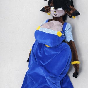 Giant Bison Doll 51 Inch – Clara Handmade Plush Toy, Large Stuffed Animal, Collectible Character