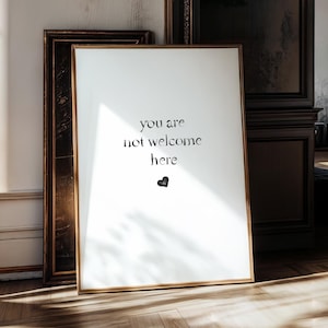 Sarcastic Font Art Print: Minimalist Teen Room Decor (Digital Download)