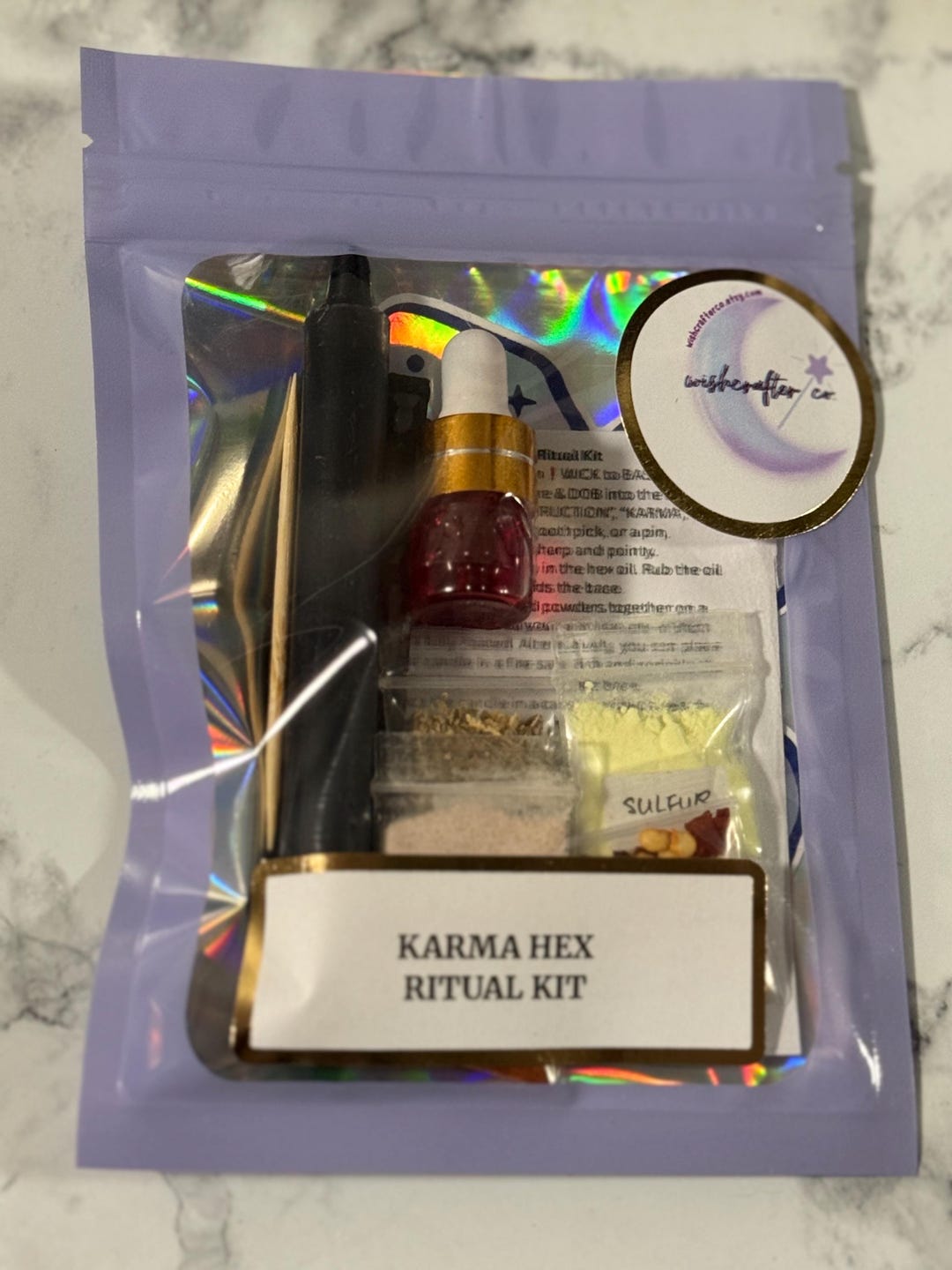 DIY Karma Hex Ritual Kit | Hexing Spell Kit - Etsy UK