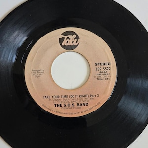7-inch 45 RPM Vinyl Record &quot;Take Your Time (Do It Right) Part 1&2&quot; The S.O.S.