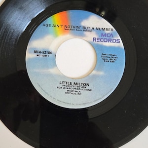7-inch 45 RPM Vinyl RecordAge Ain&#39;t Nothin&#39; But A NumberInstrumental versionLitt