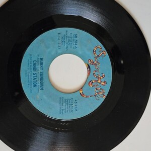 7-inch 45 RPM Vinyl Record &quot;Hurry Sundown&quot; &quot;Count On Me&quot; By Candi Staton
