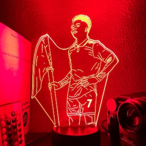 Saka Arsenal LED Light – Personalised Football Birthday Gift for Gunners Fans