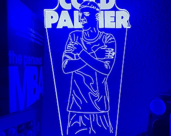 Cole Palmer Chelsea FC LED Night Light, Football Fan Gift