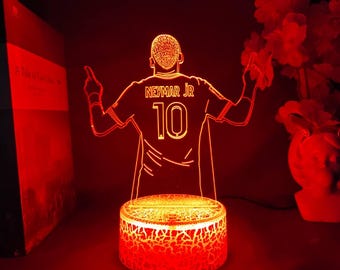 Neymar JR LED Night Light: Football Fan Gift