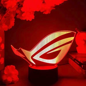 Republic of Gamers ROG Gepersonaliseerde LED-verlichting neon-nachtlampje Lampbord Woondecoraties en geschenken