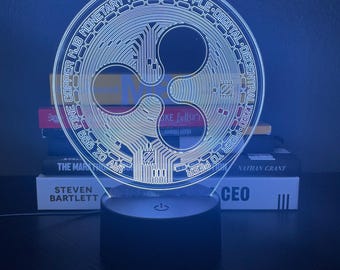 XRP Ripple Krypto-LED-Neonnachtlicht, personalisierte Hochzeit Dekor