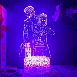 Lámpara de neón nocturna con luz LED personalizada de The Last of Us, decoración para el hogar y regalos.
