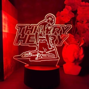 Thierry Henry Arsenal LED Light: Personalized Football Night Lamp