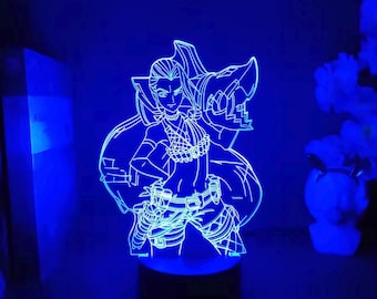 Arcane Jinx LED Night Light Lamp: Multicolour Acrylic Sign, Touch/Remote Control