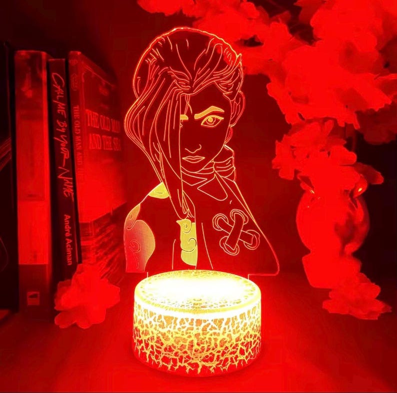 Arcane Jinx LED Night Light Lamp: Personalized Gaming Room Decor image 3