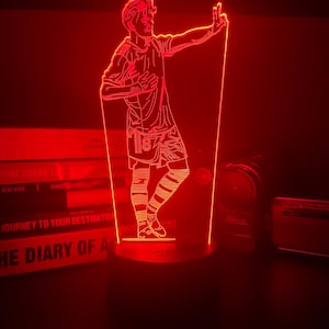 Odegaard LED Night Light: Arsenal Football Gift, Personalized Room Decor