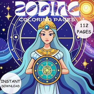 Sternzeichen-Malbuch: 112 Seiten zur Astrologie - Fett & Einfach (PDF Download)