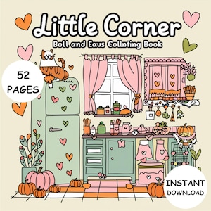 Coco Wyo Coloring Little Corner Coloring Book PDF Instant Download Cute and Cozy Coloring Pages 52 Digital Pages Stress Relief Coloring