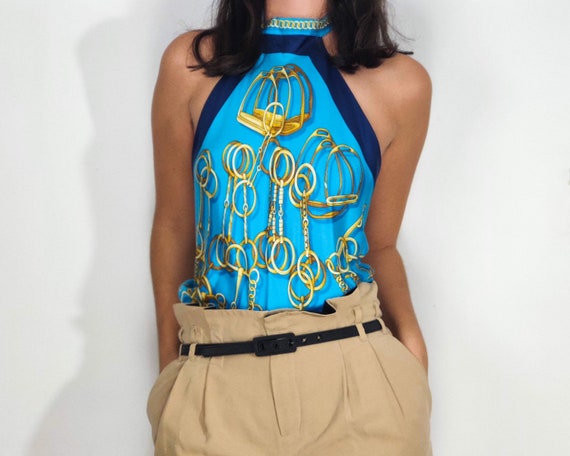 Authentic Gucci Silk Halter Top