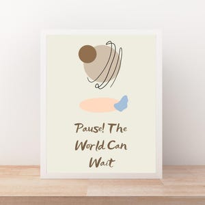 Set of 4 Minimalist Motivational Posters | Calm Wall Art for Moms & Women | Printable Self-Care Quotes | Neutral Digital Download Prints