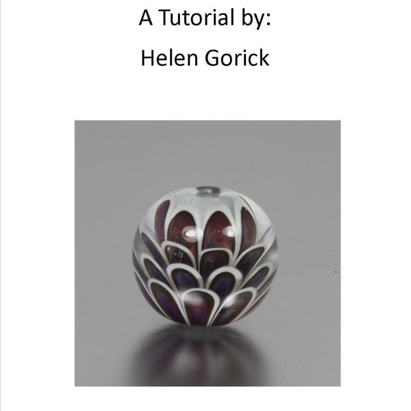 Making Petal Beads - A Tutorial to make beads known as petal, dahlia or lotus flower beads by Helen Gorick of Helen G Beads