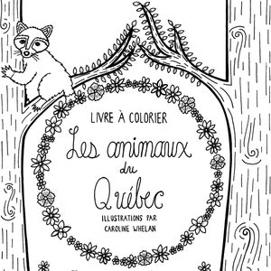 Canadian animal colouring book, animal colouring, animal illustration, animal coloring pages, activity for kids, colouring book kids