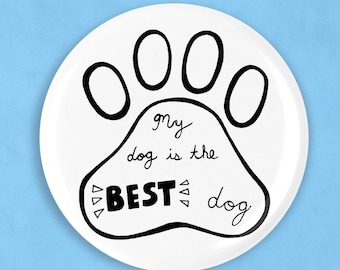 Dog mom magnet, dog mom gift, dog lover gift, dog gifts for home, dog owner gift, i love my dog, pet magnet, dog magnets, funny dog magnet