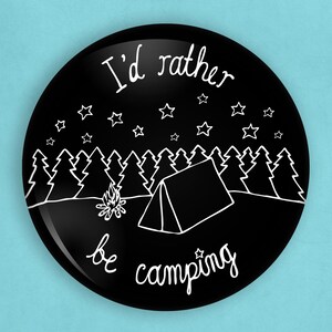 Camping pins, 1 inch pin, camping badge, camping gift, nature pin, nature lover gift, forest pin, pin badge nature, pin badge, night pin