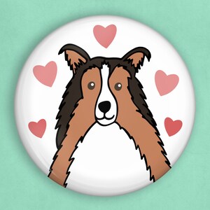 Shetland sheepdog pin, 1 inch pin, Shetland sheepdog gifts, Shetland sheepdog lover, dog lover gift, dog owner gift, i love my dog, sheltie