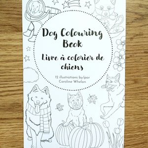 Dog colouring book, dog colouring sheets, dog lover gift, dog owner gift, animal art, cute colouring book, animal colouring pages, dog mom
