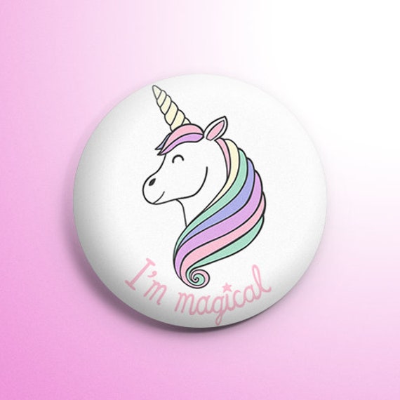 I'm Magical Unicorn Pin, Unicorn Gifts, Cute Pin Badge, Magical