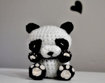 Panda Bear Crochet Pattern - amigurumi baby panda - cute bear