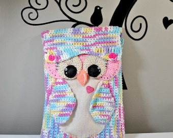 Cute Owl Tablet Cover/Case Crochet Pattern - Amigurumi