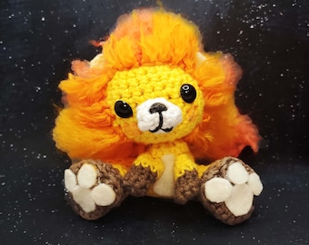 Leo Zodiac sign - little Lion Amigurumi Crochet Patterh - PDF