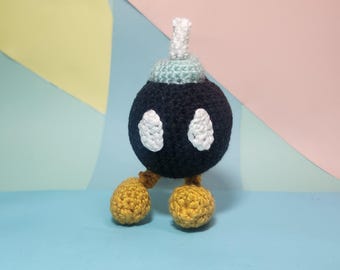 Bomb with feet PDF crochet pattern - Amigurumi