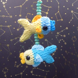 Pisces Zodiac sign crochet pattern PDF - amigurumi