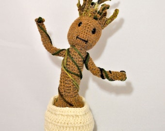 Baby Groot Crochet Pattern - Amigurumi - Guadians of the Galaxy character