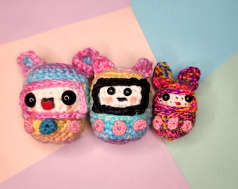 Tamagotchi Amigurumi Crochet Pattern - Stocking Stuffer
