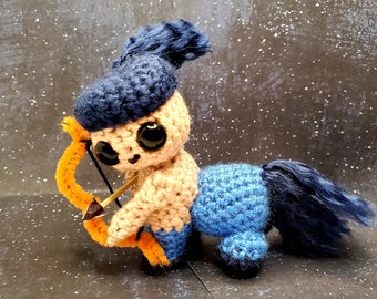 Sagittarius Zodiac sign crochet pattern PDF - Cute kawaii centaur