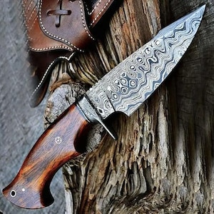 Handmade Viking Spear – 80” Overall Length | High Carbon Steel Head | Leather-Wrapped Handle | Decorative Collectible bobcat knife