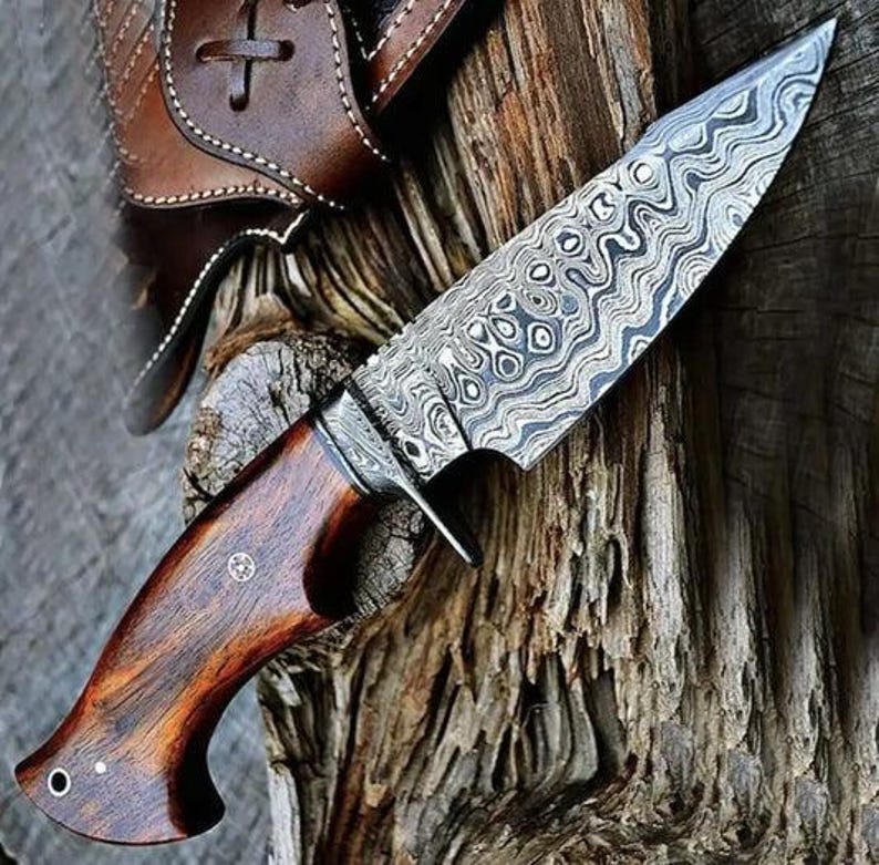 Handmade Viking Spear – 80” Overall Length | High Carbon Steel Head | Leather-Wrapped Handle | Decorative Collectible bobcat knife
