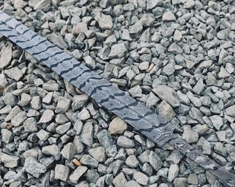 Hand-Forged Damascus Steel Sword Blank – 32" Full Tang Blade – Ideal for Custom Sword Making