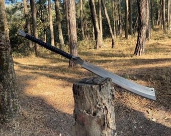 Handmade Viking Spear – High Carbon Steel | 35 Inch Total Length | Christmas Gift for Him