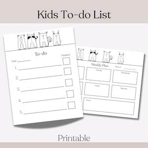 Kids Checklist, Preschool To Do List, Toddler Daily Routine, To Do List, Toddler Checklist, Organization Printable, Daily Routine Checklist