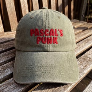 Pascal's Punk Hat – Embroidered Pedro Pascal Inspired Baseball Cap - Fan Gift