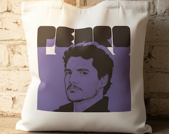 Bolso de mano de Pedro Pascal - Retrato vectorial - Regalo para fans - Diseño único