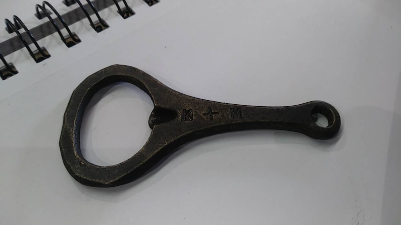 Forged Bronze Bottle opener 8th anniversary image 5