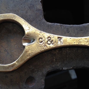 Forged Bronze Bottle opener 8th anniversary image 4