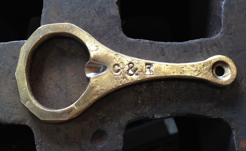 Forged Bronze Bottle opener 8th anniversary image 4