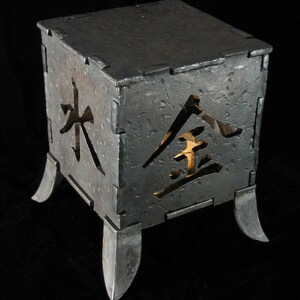 Japanese temple styled candle box Asian influence image 1