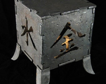 Japanese temple styled candle box Asian influence